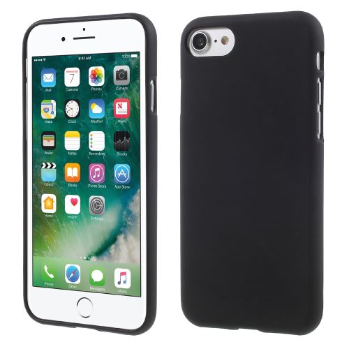 Coque en TPU mercury goospery matte antitrace noir pour votre Apple iPhone 7 4.7