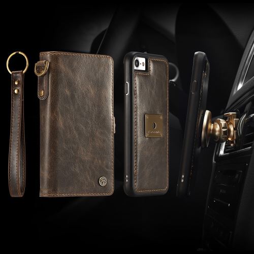 Coque en TPU moi 2 détachable en 1 split marron pour votre Apple iPhone 7 4.7