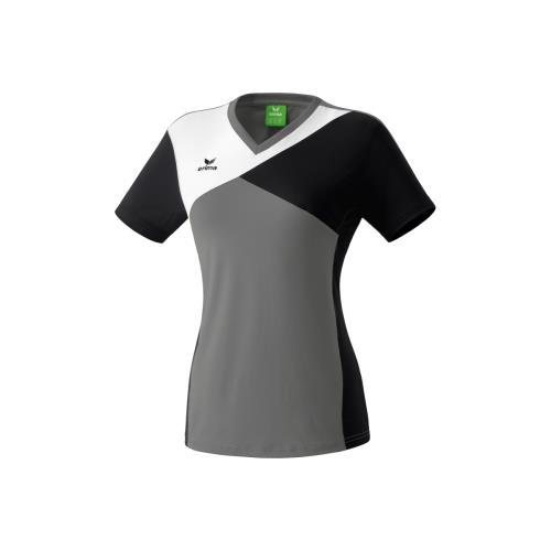 Erima - T-shirt Femme Erima Premium One - XS - gris/noir/blanc