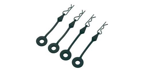 Pinces pour carrosserie Reely noir Longueur 30 mm 1:8, 1:6, 1:5 4 pc(s)