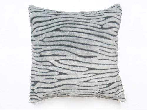 Housse de coussin extra doux 60x60 cm SAVANE gris et Gris