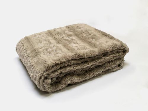 Plaid 120x160 cm LAPONIE Taupe