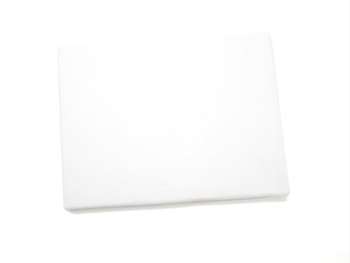 Drap housse en coton percale 140x190 cm CAMILLE blanc, par Songe de Camille