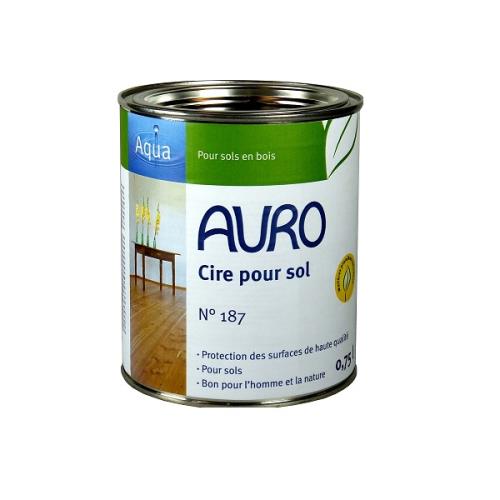Auro - Cire pour sol (sols en bois et Lino) 0,75l - N° 187