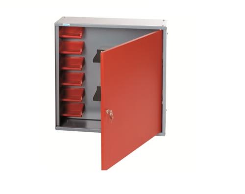 Kupper Armoire Murale 1 Porte 2 Etageres Et 6 Boites De