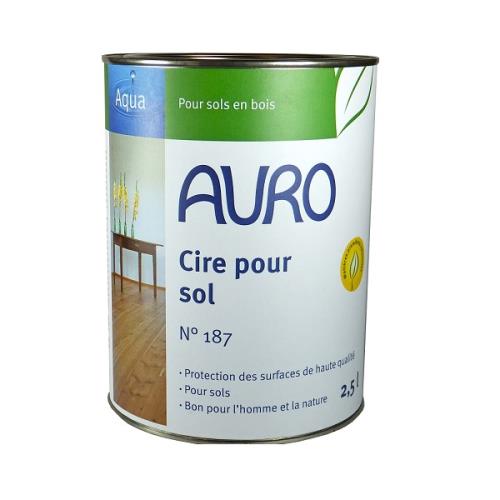 Auro - Cire pour sol (sols en bois et Lino) 2,5l - N° 187