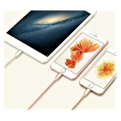 Cable Metal Nylon Pour IPHONE 567 S C Plus APPLE Chargeur Shot Case Cable Metal Nylon pour IPHONE 6 Apple Chargeur