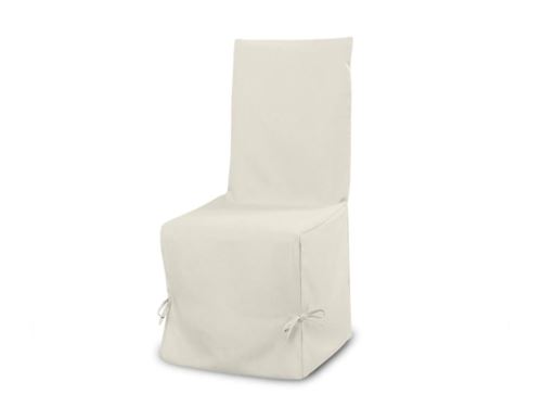 Housse de chaise en coton PANAMA écru