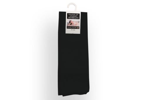 Housse de coussin 60x60 cm ALIX noir