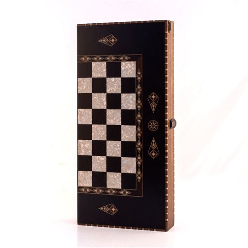 Backgammon elegant black helena