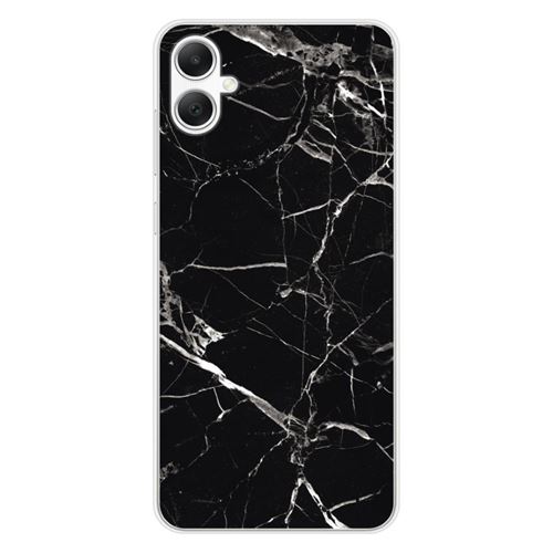 Coque en silicone imprimée compatible Samsung Galaxy A05 Marbre Noir