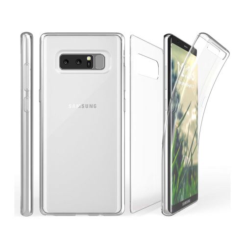 Coque Samsung Galaxy Note 8, Lincivius® [FULLCOVER 360] Etui Antichoc Silicone -Protection Avant et Arrière Transparent, Protection Integrale