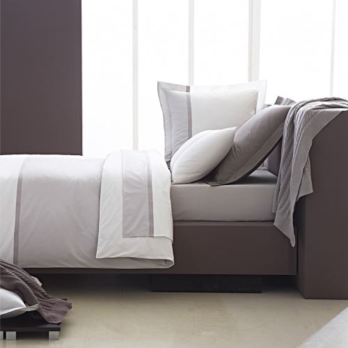 Essix - Toi&Moi Housse de couette Meringue/Gris Perle - 200 x 200 cm