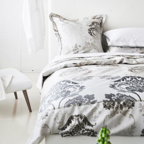 Designers Guild - Housse de couette Satin de coton Kashgar Naturel - 240 x 220 cm
