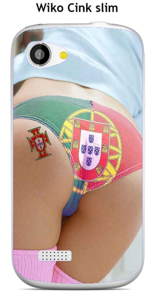 Coque Wiko Cink slim design Foot Portugal femme sexy