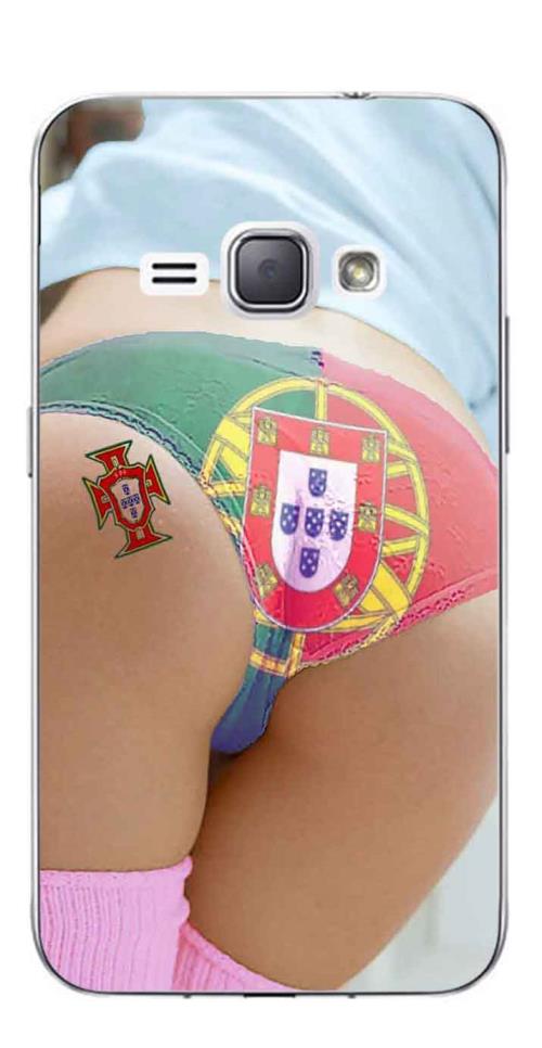Coque TPU gel souple Samsung Galaxy J1 (2016) - 4.5 pouce - J120F design Foot Portugal femme sexy