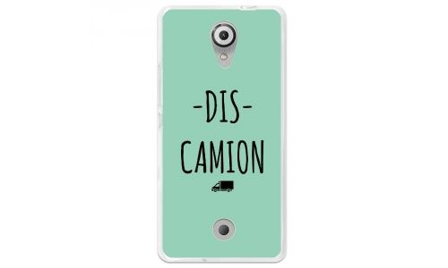 Coque souple pour Wiko Tommy avec impression Motifs Dis Camion turquoise