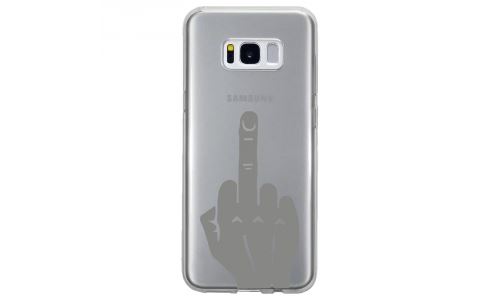 Coque souple pour Samsung Galaxy S8 avec impression Motifs doigt d'honneur