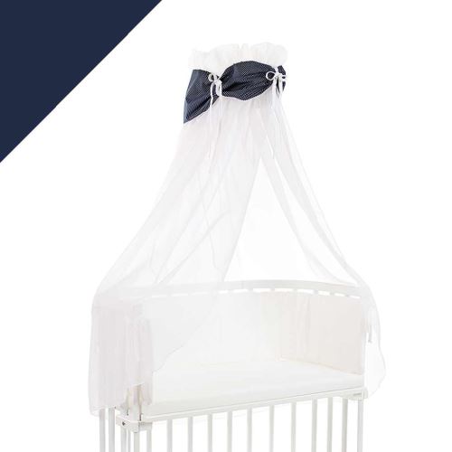 Ciel De Lit étoile Bleu Pois Pour Lit Berceau Cododo Babybay