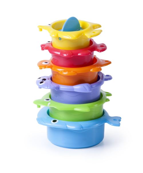 Set 6 moules passoires animaux plage empilables MINILAND