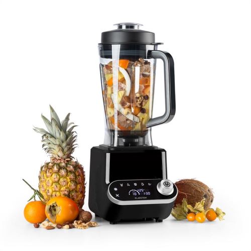 Klarstein Olympus R Mixeur sur pied 2 litres / Blender chauffant pour soupes - 32000t/mn - 4 programmes - Sans BPA - 1400W - Noir