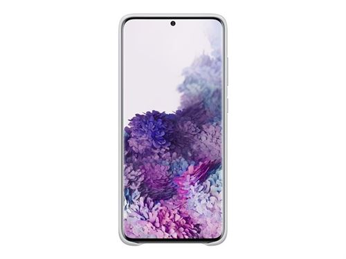 Samsung Leather Cover EF-VG985 - Achterzijde behuizing voor mobiele telefoon - aluminium, leer - lichtgrijs - voor Galaxy S20+, S20+ 5G