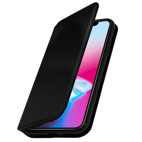 Etui iPhone X / XS Housse folio portefeuille protection Classic Edition noir