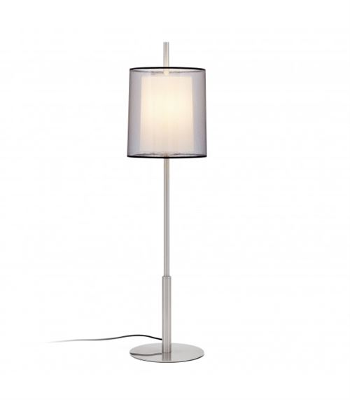 Lampe de table nickel mat Saba 1 ampoule