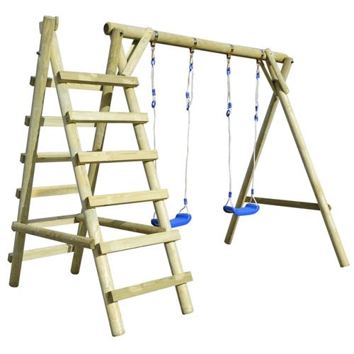 vidaXL Schommelset met ladders 268x154x210 cm FSC grenenhout