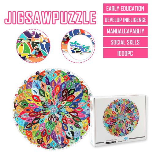 26€90 sur Puzzle Adulte Bricolage Paysage Animal Motif Image Jeu À La  Maison 1000 Pièces - Multicolore - Puzzle - Achat & prix