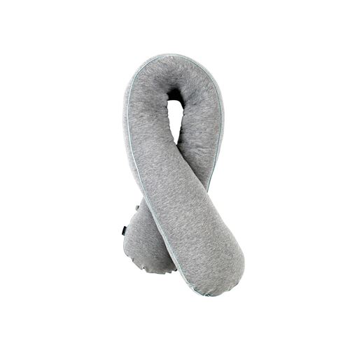 Coussin d'allaitement évolutif jersey gris chiné - candide