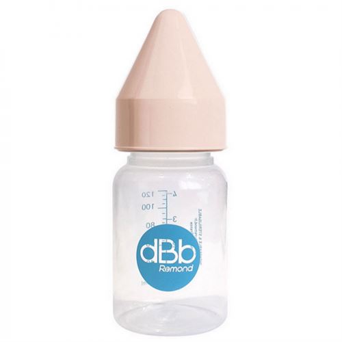 Biberon en PP 120 ml tétine NN Caoutchouc Rose