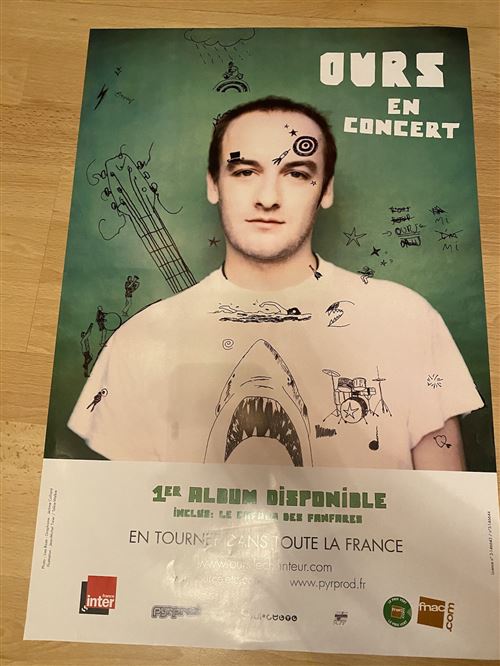 Acheter Ours - En concert - 40x60cm - Affiche État correct - 13,99 € Ours - En concert - 40x60cm - Affiche État correct - N/A reconditionné disponible sur Fnac