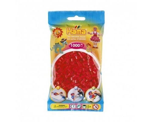 Sachet de 1000 perles midi rouge - hama