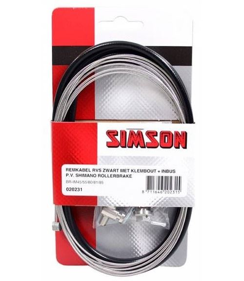 Simson frein fixé rollerbrake 1700/2100 mm noir / argent