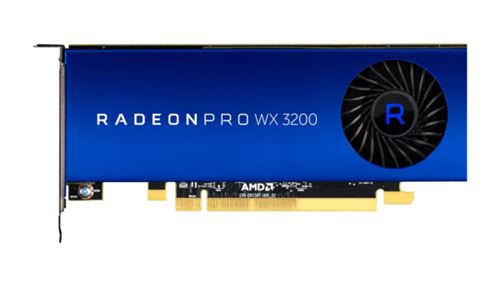 AMD Radeon Pro WX 3200 - Carte graphique - Radeon Pro WX 3200 - 4 Go GDDR5 - PCIe 3.0 x16 profil bas - 4 x Mini DisplayPort