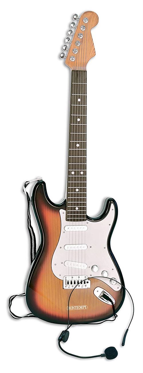 BONTEMPI Guitare, 241310, Blanc/Orange/ Noir
