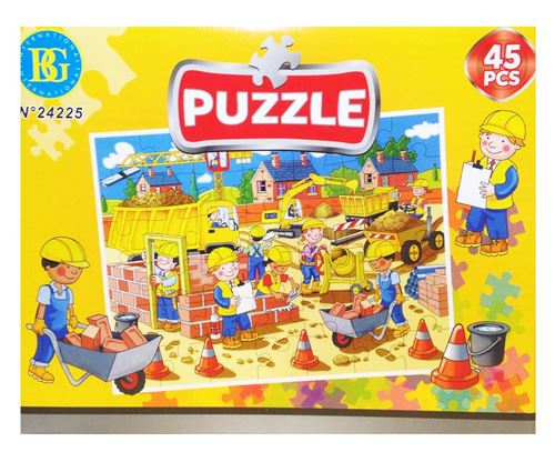 Puzzle 45 Pieces Chantier Pour Enfant Jouet