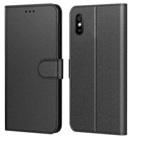Etui Portefeuille pour Xiaomi Redmi 9A Noir