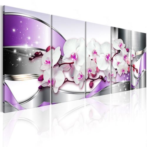 Tableau - Purple Ribbons .Taille : 200x80