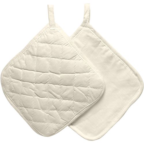 Creotime maniques 17 cm de coton beige par paire