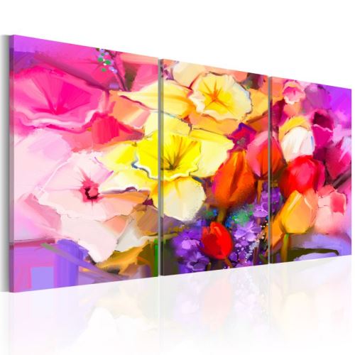 Tableau - Rainbow Bouquet .Taille : 60x30