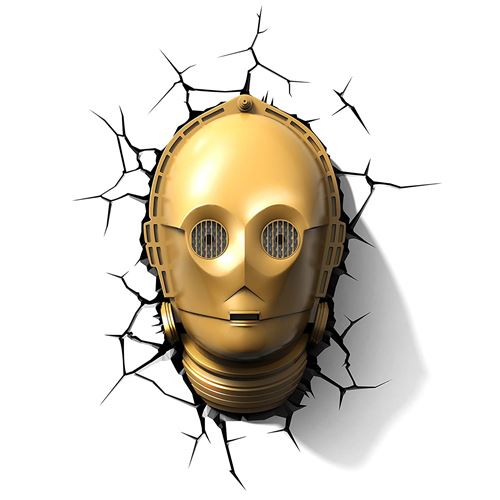 Star Wars C-3PO 3D LED Applique Murale