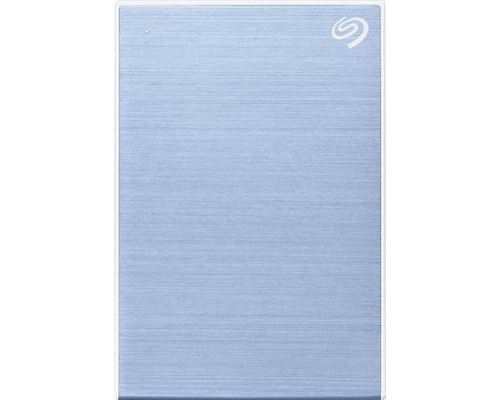 Seagate One Touch HDD STKC5000402 - Disque dur - 5 To - externe (portable) - USB 3.2 Gen 1 - bleu clair - avec 2 ans de Seagate Rescue Data Recovery