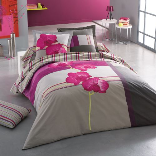 Cotonflor Yola Housse De Couette Framboise 240 X 220 Cm