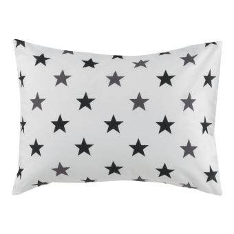 Blanc 50 x 70 cm CotonFLOR Figaro Taie doreiller Coton
