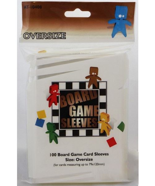 100 Board Game Sleeves oversize 79x120mm