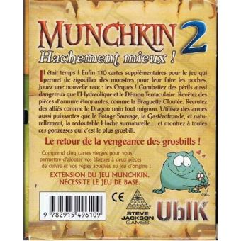 Jeu de cartes Munchkin 2 Hachement Mieux