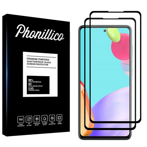 Verre Trempé pour Samsung A52 [Pack 2] Film Vitre Protection Ecran Ultra Resistant Phonillico®
