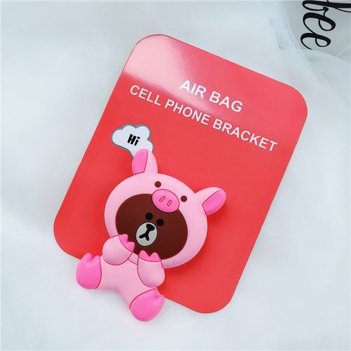 Support de téléphone mignon de bande dessinée universelle Silicone corps entier